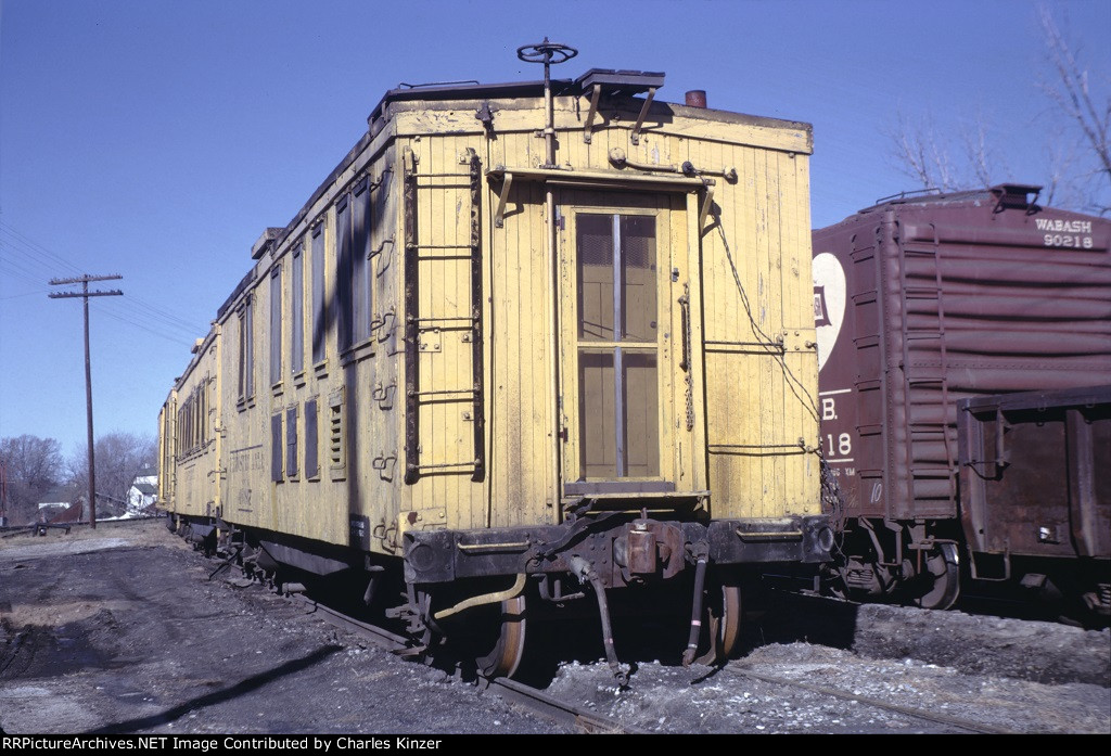 PRR Maintenance of Way cars at Vandalia, IL